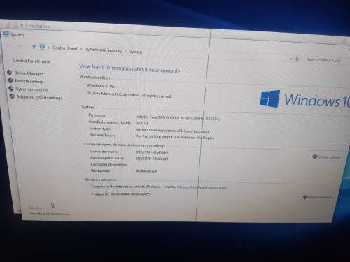 ACER VERITON Z4820G i5 6TH GENERATION AIO